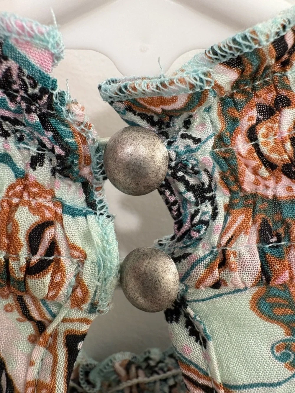 Anthropologie Cady Tiered Tunic Paisley Mock Neck Dress Size Small - Picture 11 of 16